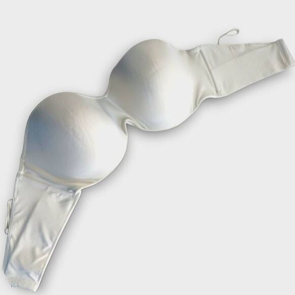 Lilyette 929 Womens Bra Sz 42DD Tailored Strapless Minimizer Bra White Wedding‎ - Picture 5 of 9